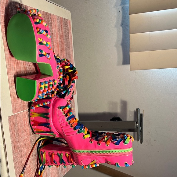 Club Exx Kandi Rave Boots - Picture 1 of 4